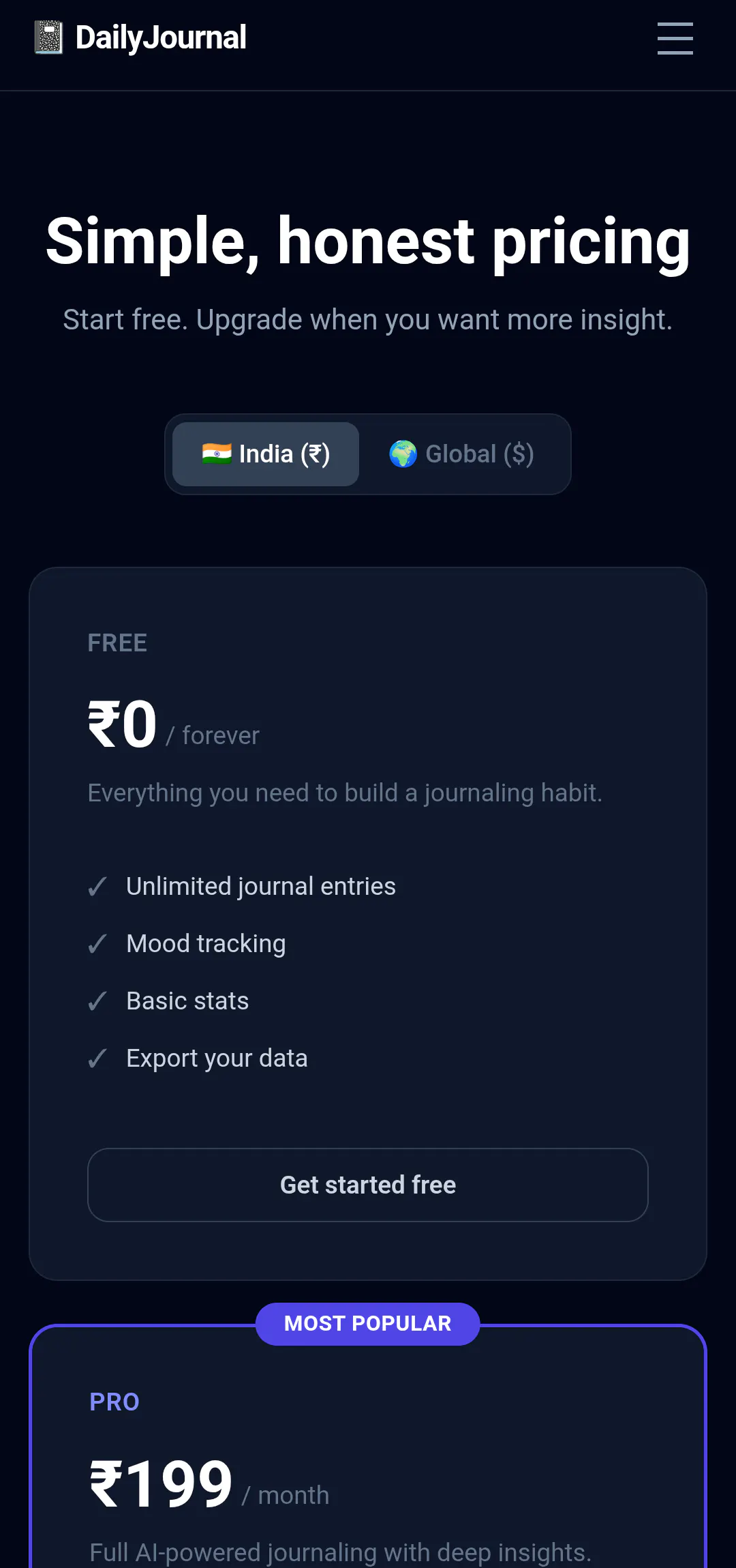 Daily Journal + AI Insights gallery image