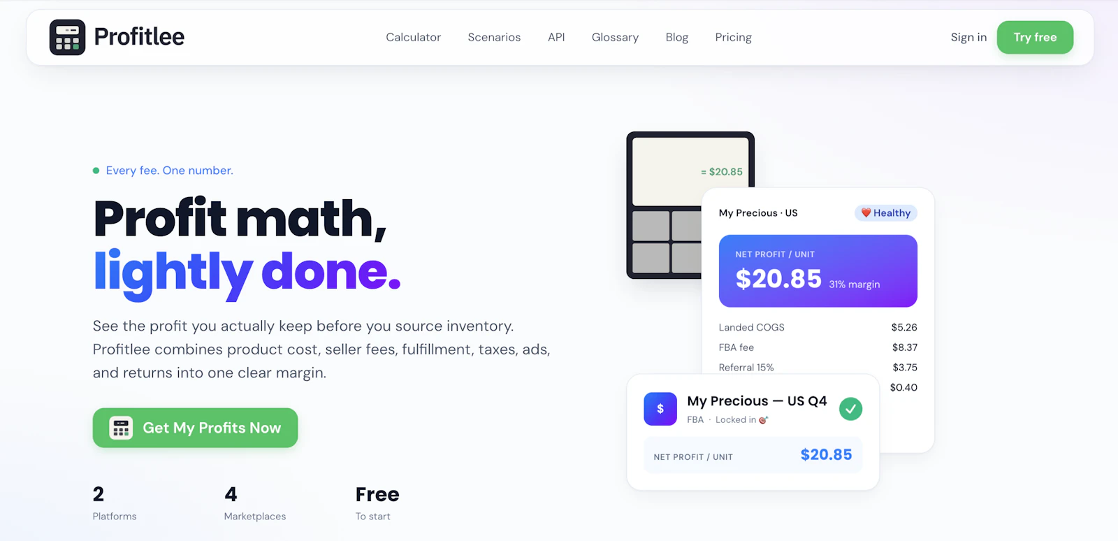 Profitlee.com screenshot 2