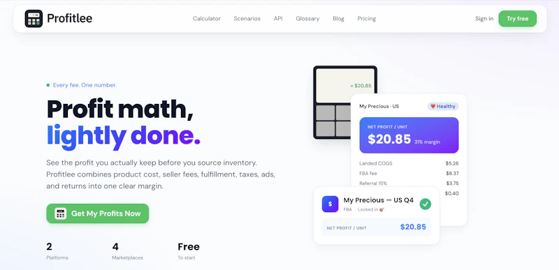 Profitlee.com screenshot 2