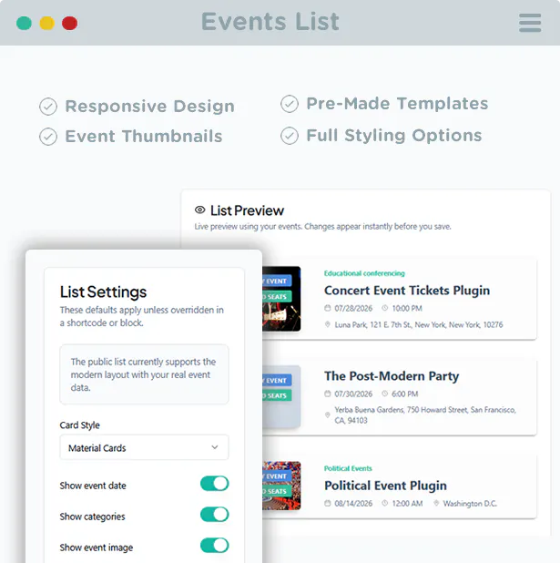 Events Plus 3.0 gallery image
