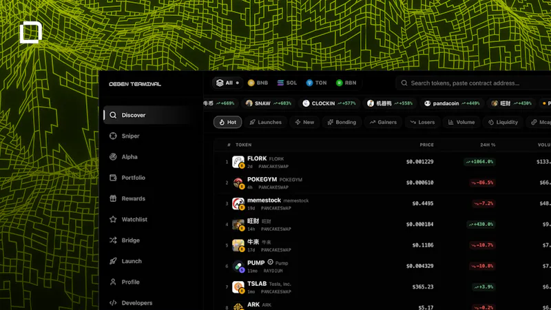 Degen Terminal screenshot 2