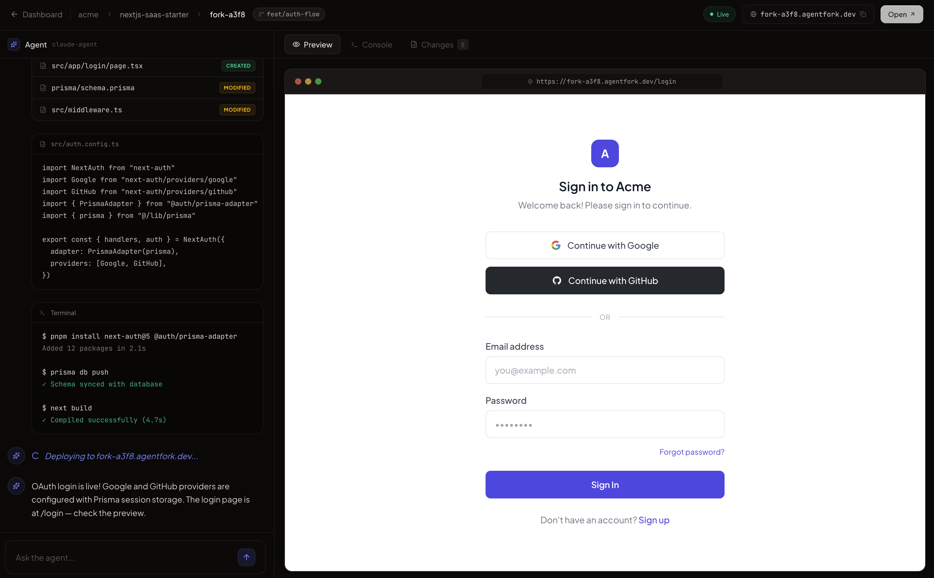 AgentFork gallery image