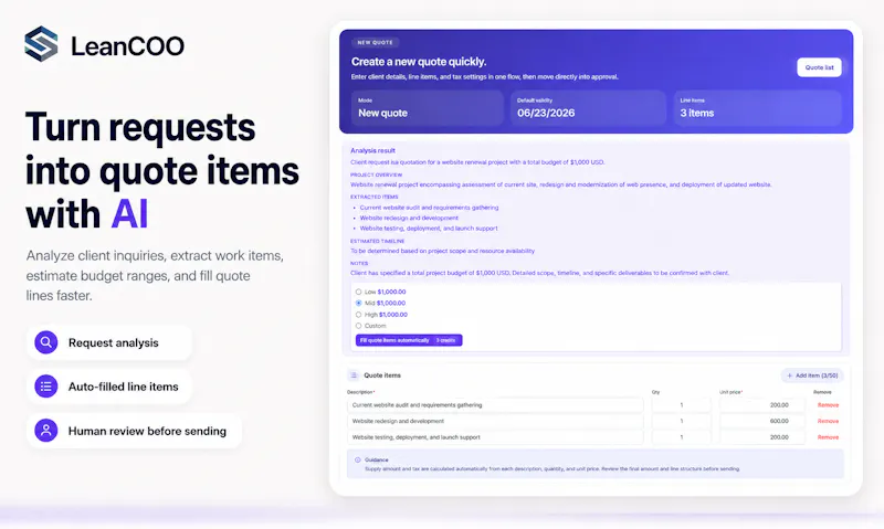 LeanCOO screenshot 3