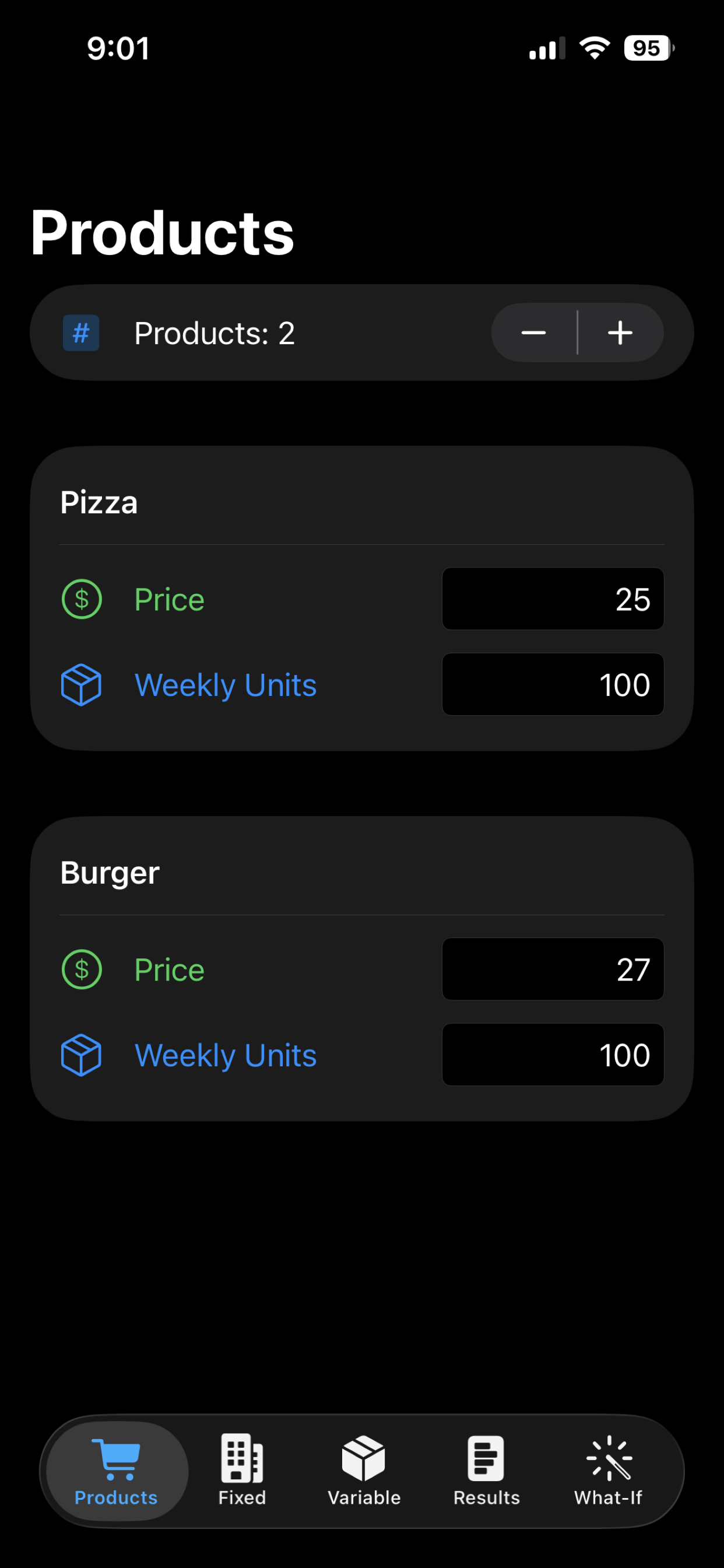 Costmate - Main product screenshot demonstrating key features and user interface