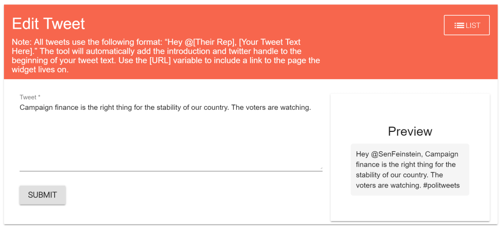 Politweets by Whole Whale gallery image