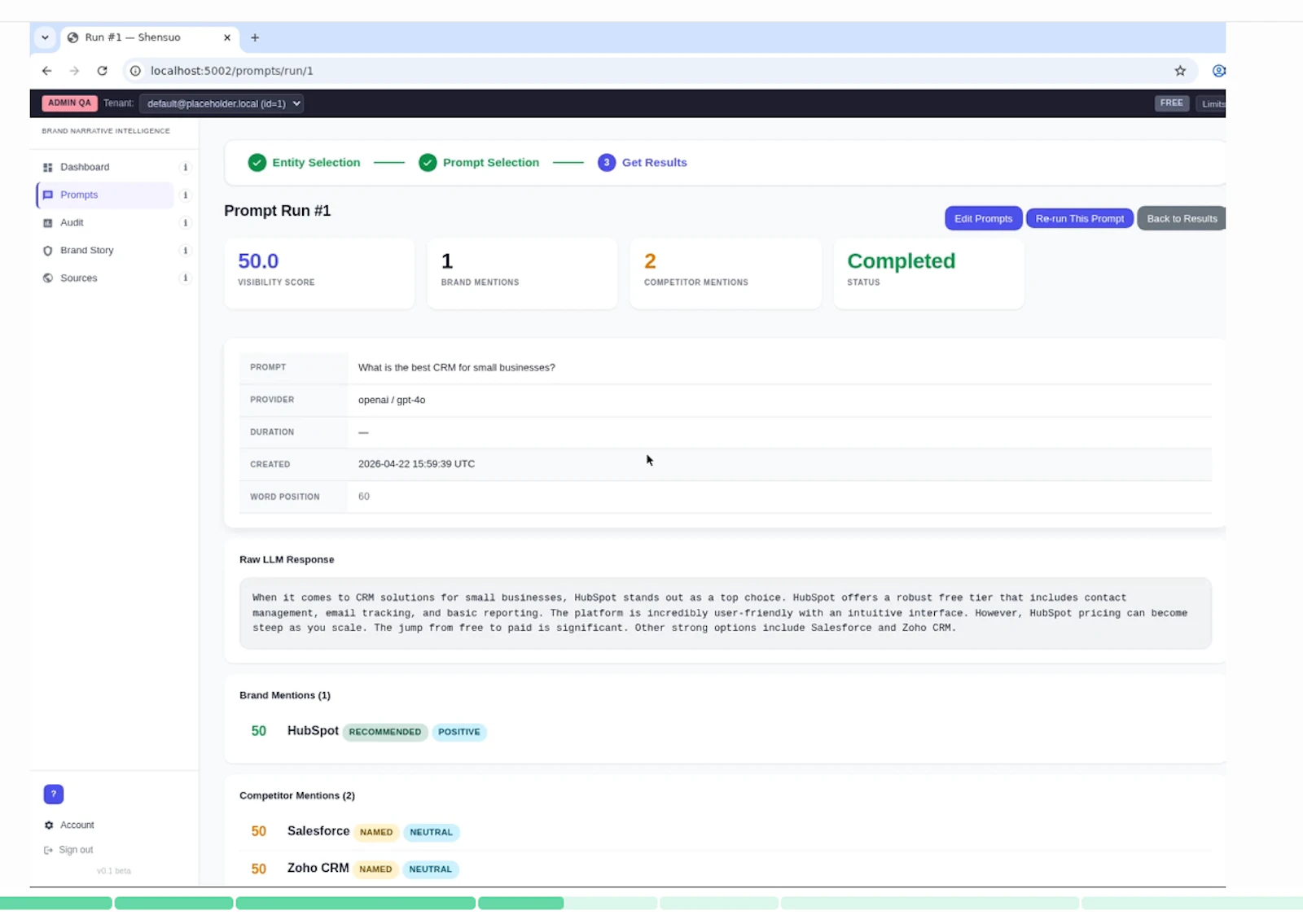 Shensuo AI Narrative Tracker screenshot 1
