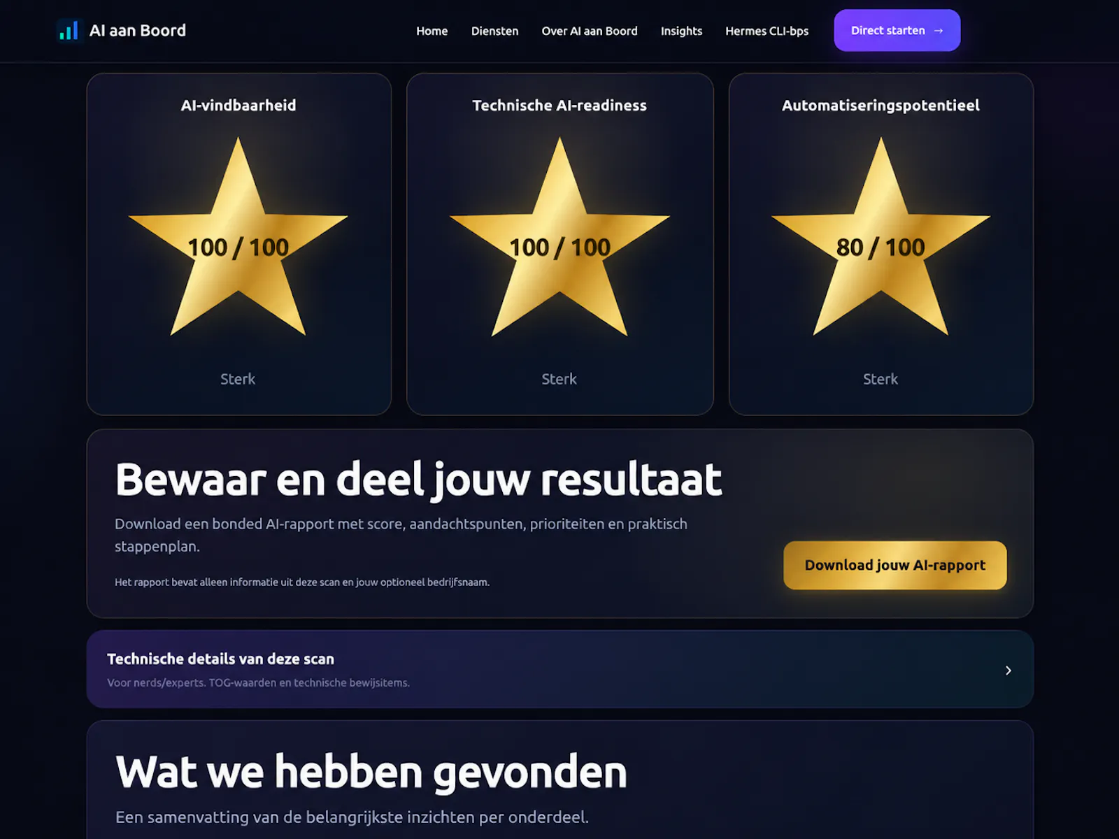 AI Bedrijfsscan screenshot 1