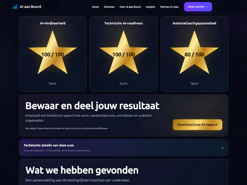 AI Bedrijfsscan screenshot 1