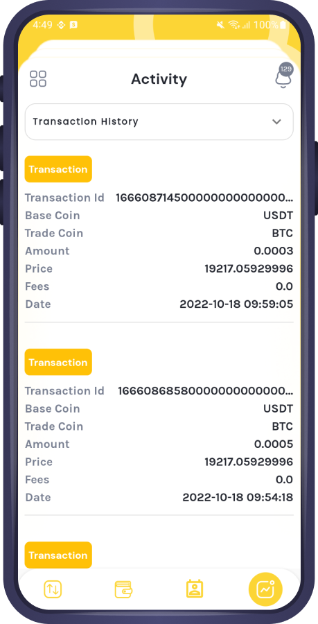 TradexPro Exchange 모바일 앱 - 암호화 구매 판매 및 거래 플러터 모바일 앱 미디어 11