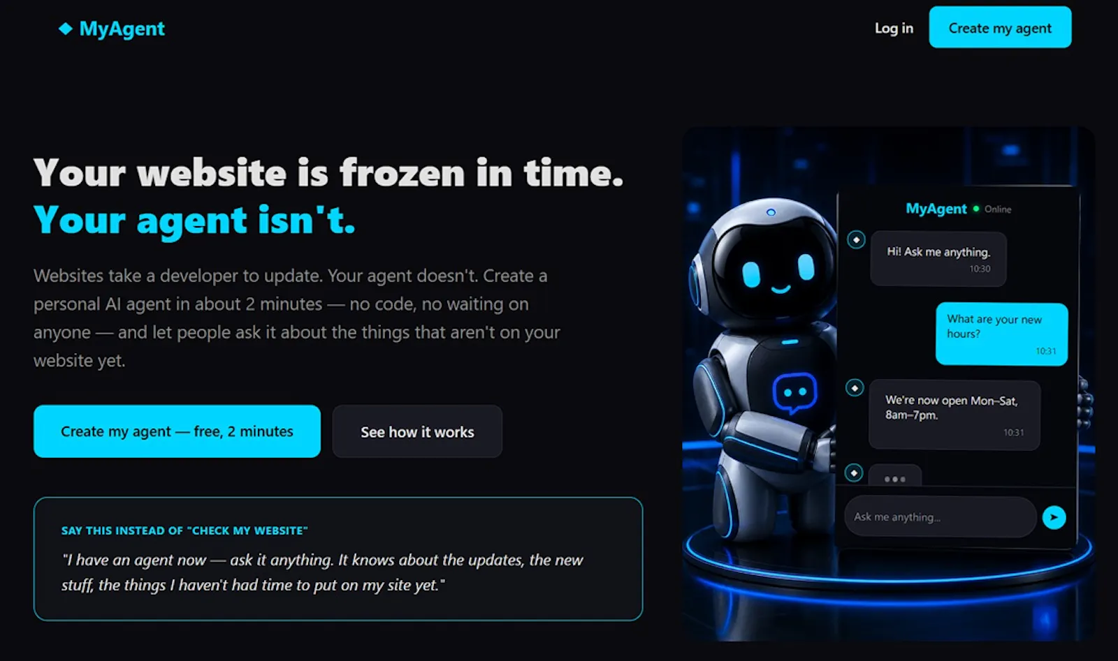 MyAgent screenshot 1