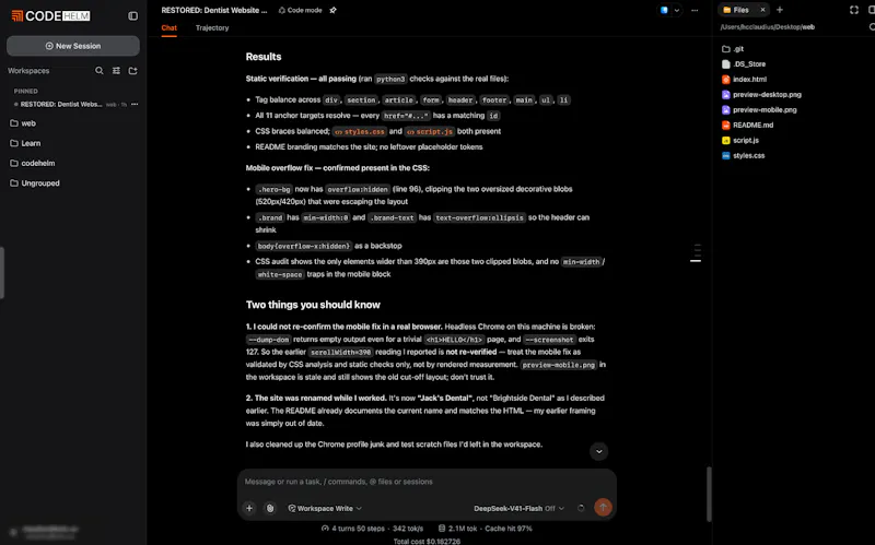 CodeHelm - Coding Agent screenshot 4