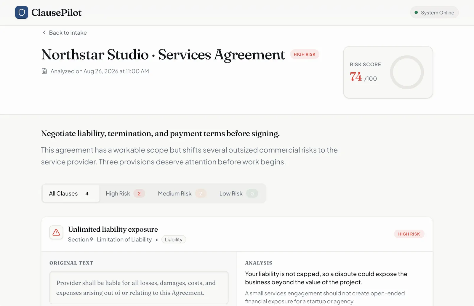 Contract Analyzer screenshot 3