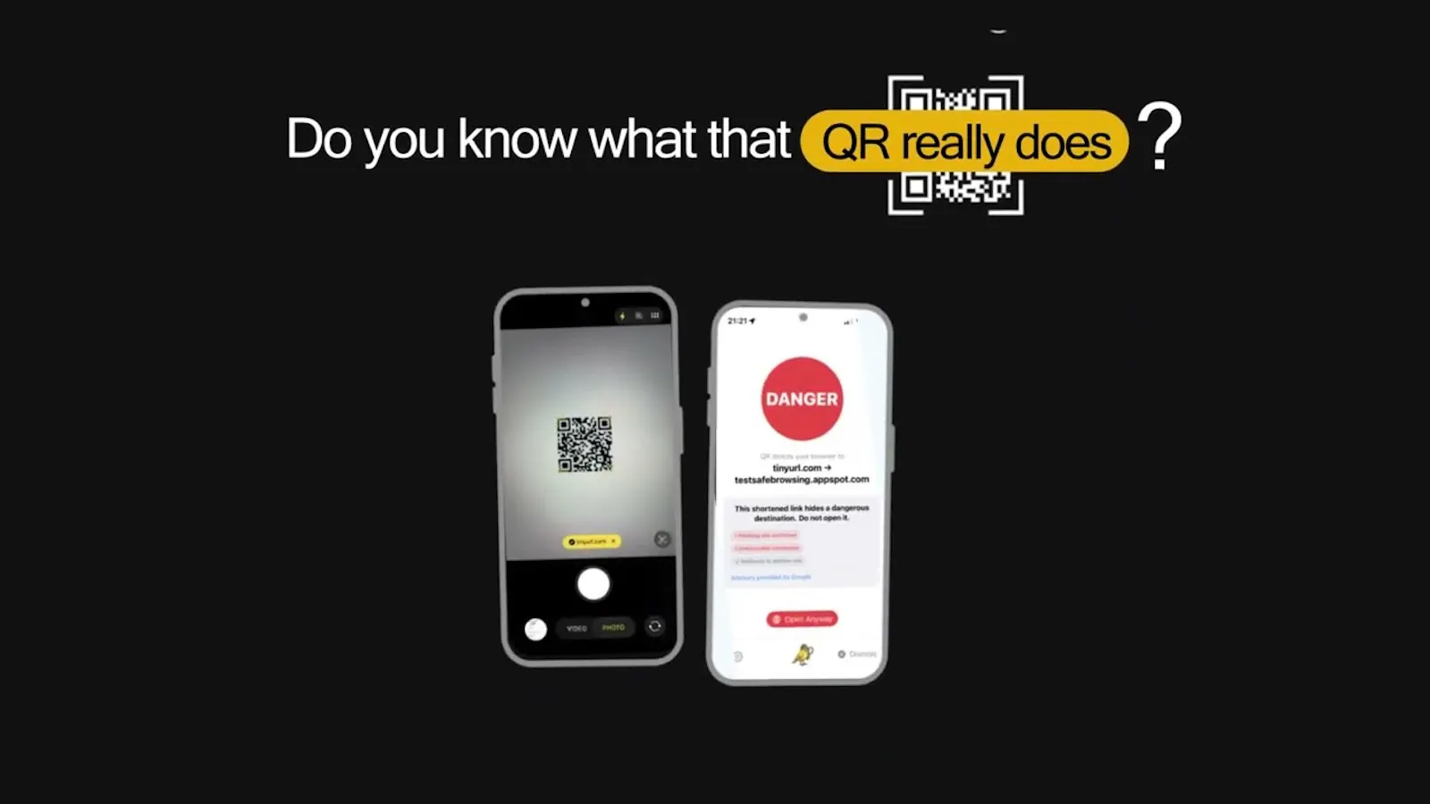 Canary - A QR safety scanner screenshot 1 (video preview)