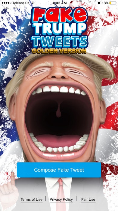Fake Trump Tweets Golden Version gallery image