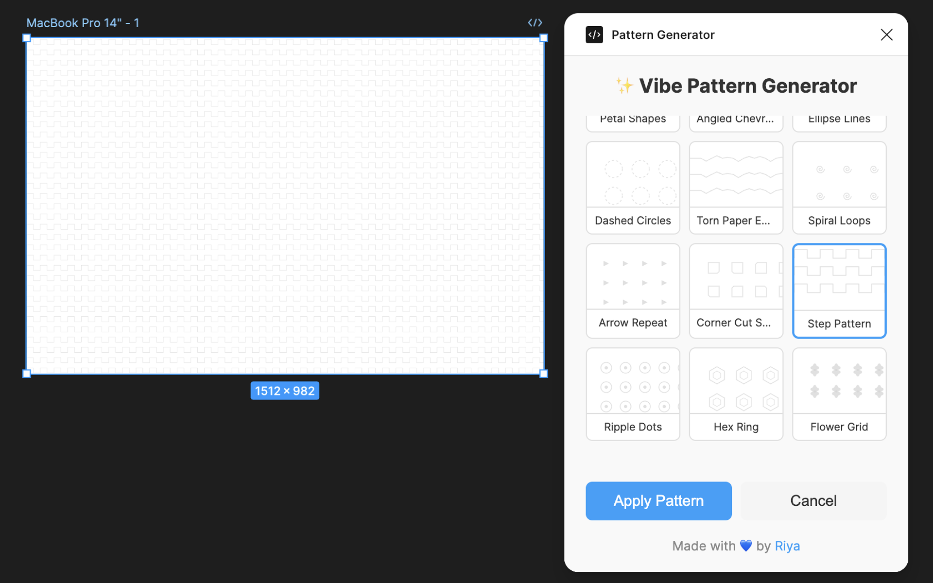 เครื่องกำเนิดรูปแบบ - สร้างรูปแบบได้อย่างรวดเร็วโดยไม่ต้องยุ่งยากใด ๆ ใน Figma! media 2