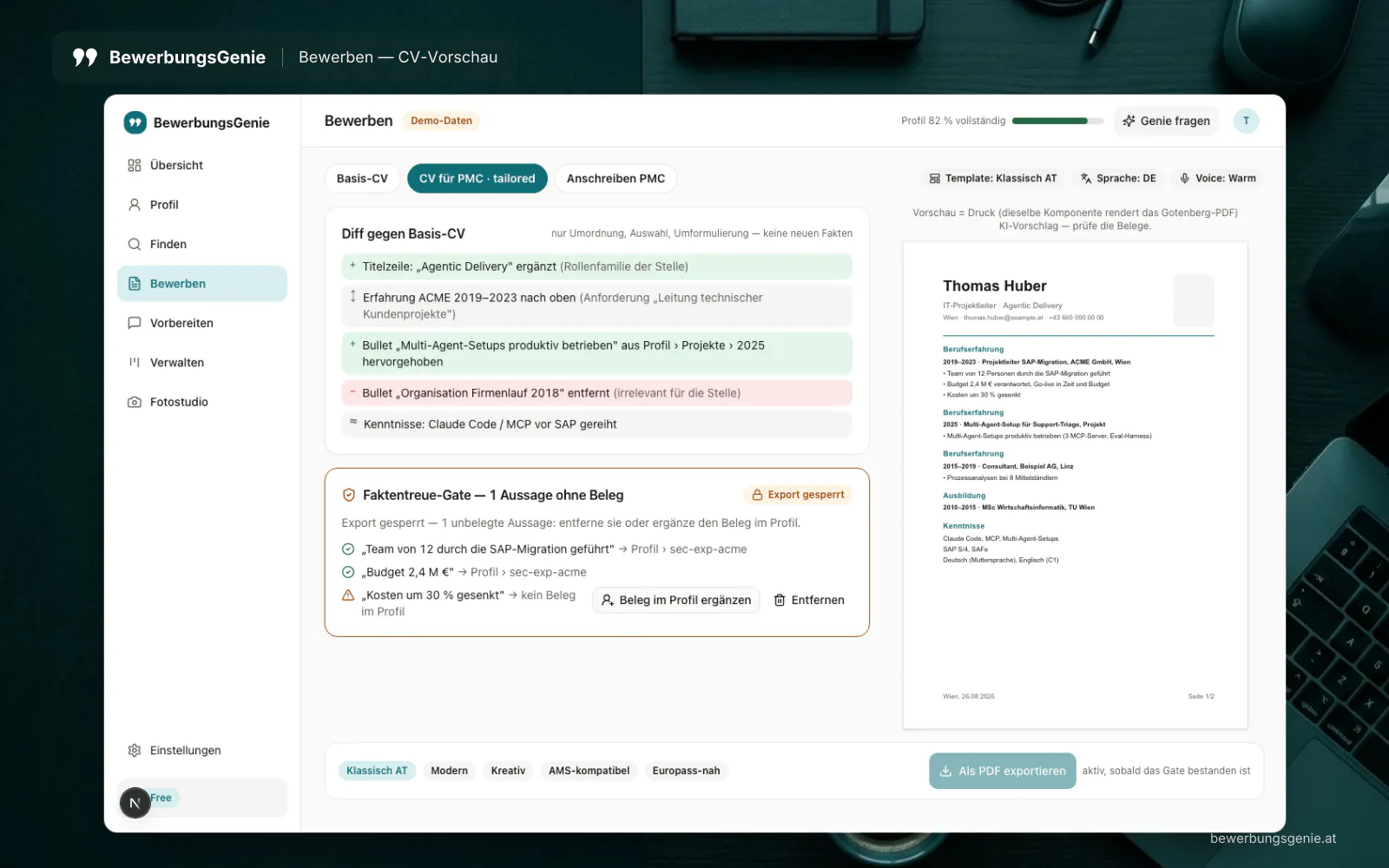 BewerbungsGenie screenshot 4