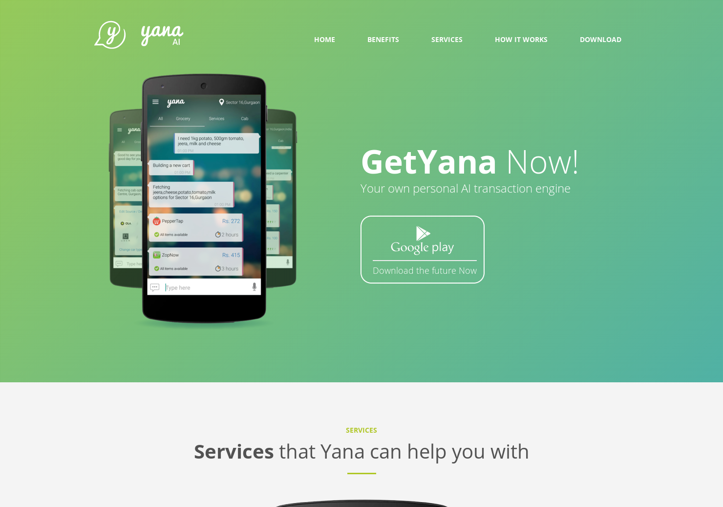 Yana - Order Things through just a message