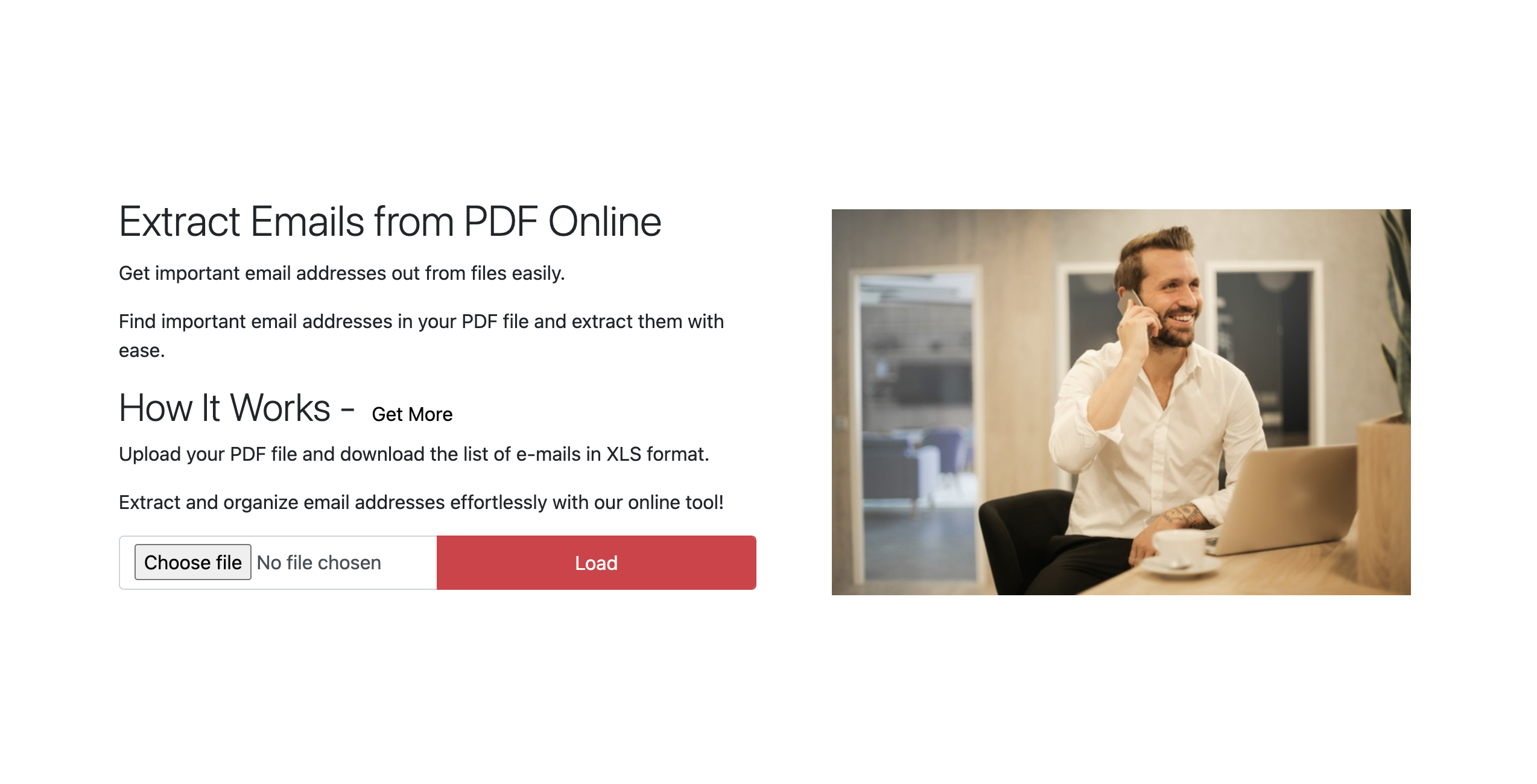 وسائط استخراج رسائل البريد الإلكتروني من PDF عبر الإنترنت مجانًا - استخراج رسائل البريد الإلكتروني من ملف PDF مجاني باستخدام أداة الاستخراج هذه 2
