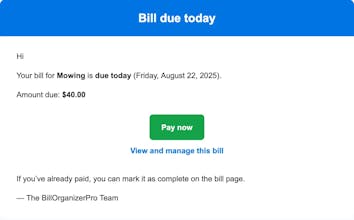 BillOrganizerPro gallery image