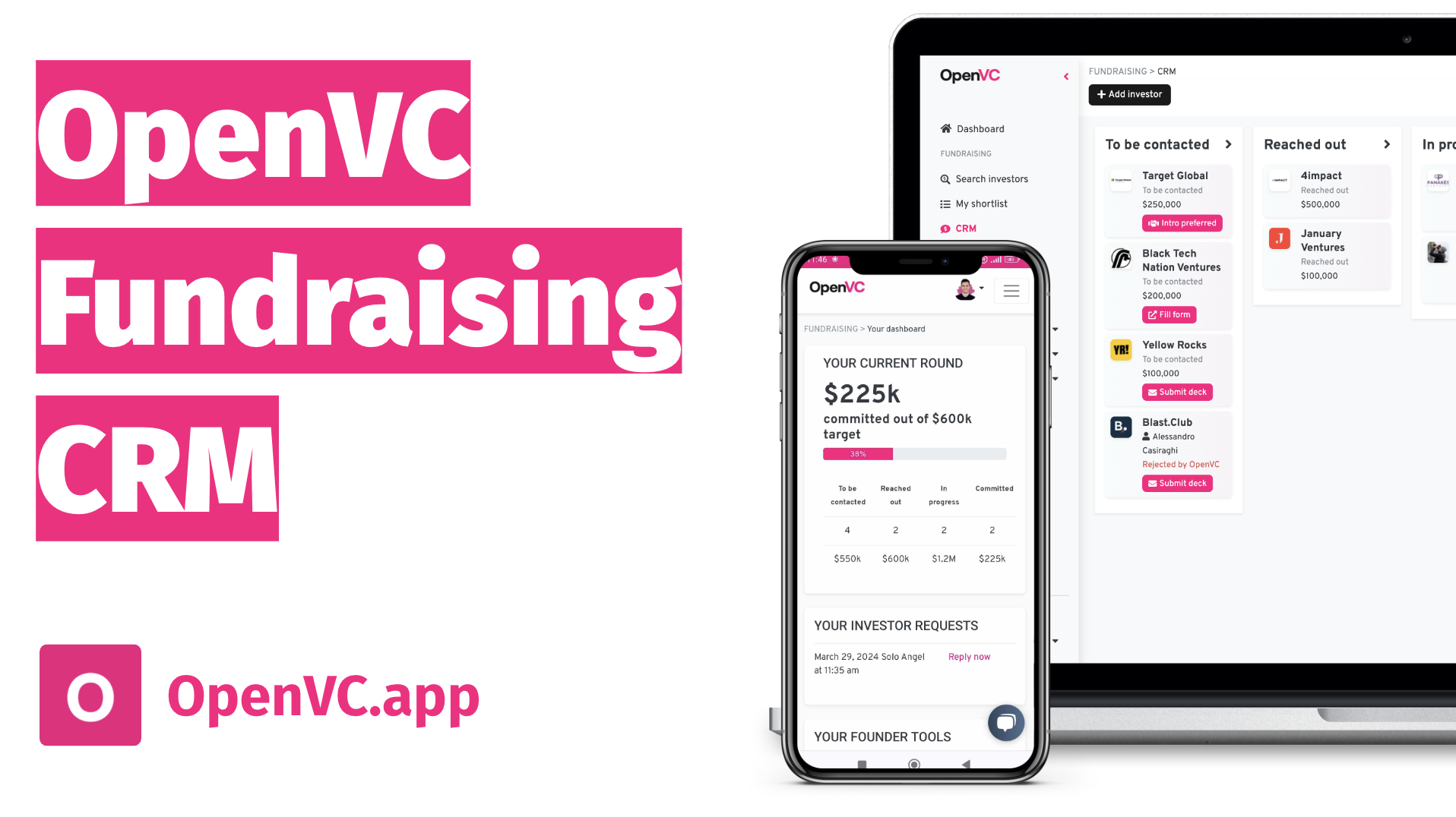 OpenVC Fundraising CRM - ระดมทุนสำหรับการเริ่มต้นของคุณด้วย CRM ที่ลื่นไหลและฉลาด media 2