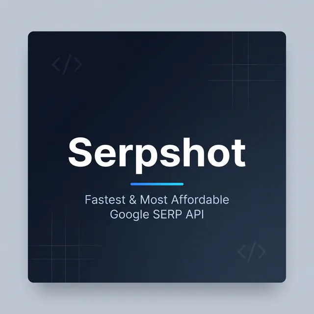 Serpshot 제품 배너