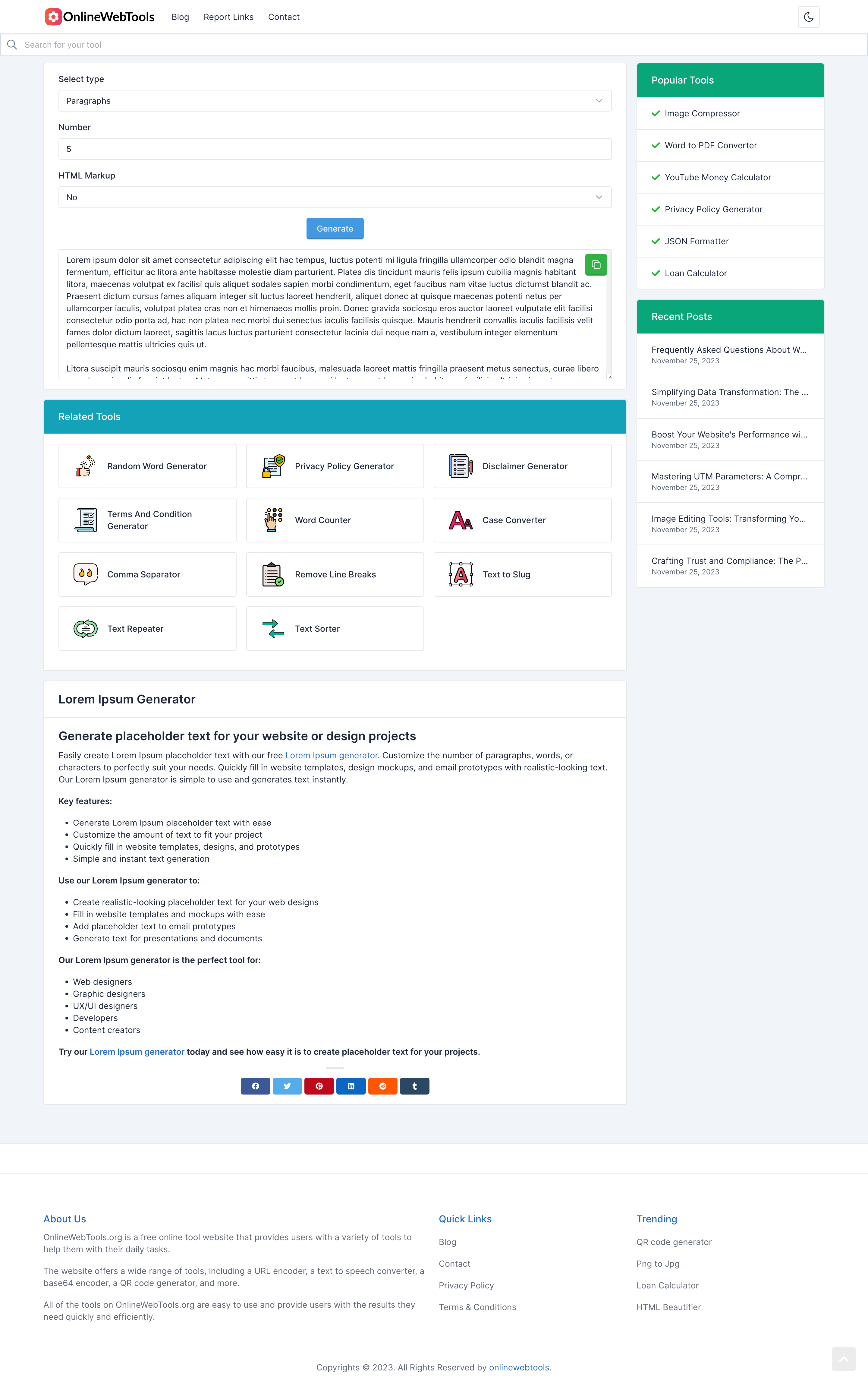 En lignewebtools media 6