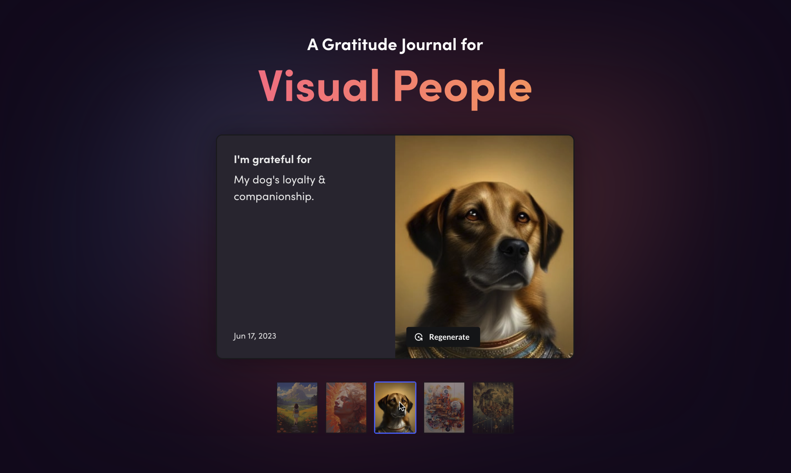 startuptile Avath-A Gratitude Journal for Visual People