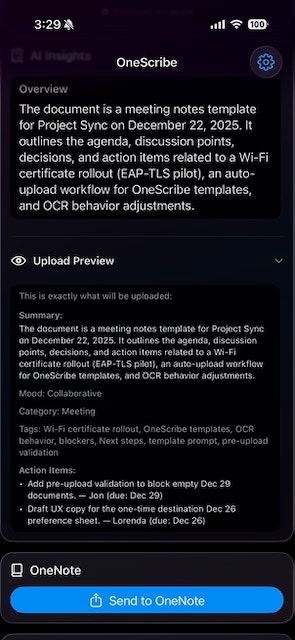 OneScribe gallery image