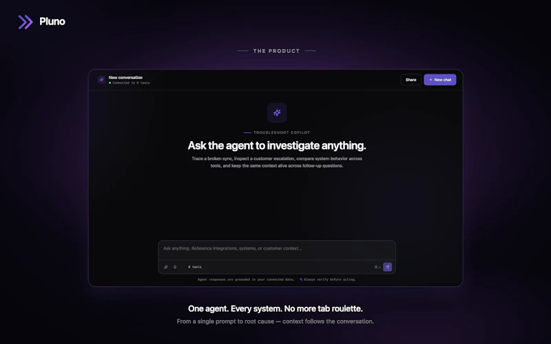 Troubleshooting Agent by Pluno screenshot 3