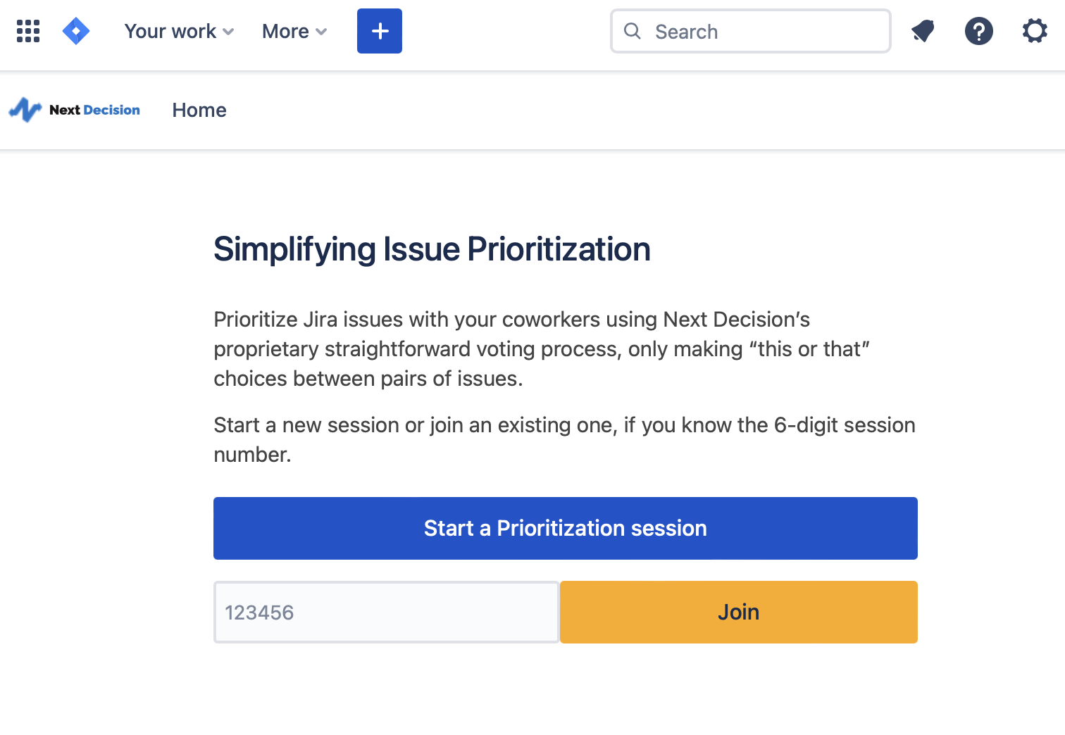 Media Keputusan Seterusnya untuk Jira - Backlog Prioritization hanya membuat "ini atau" keputusan 2