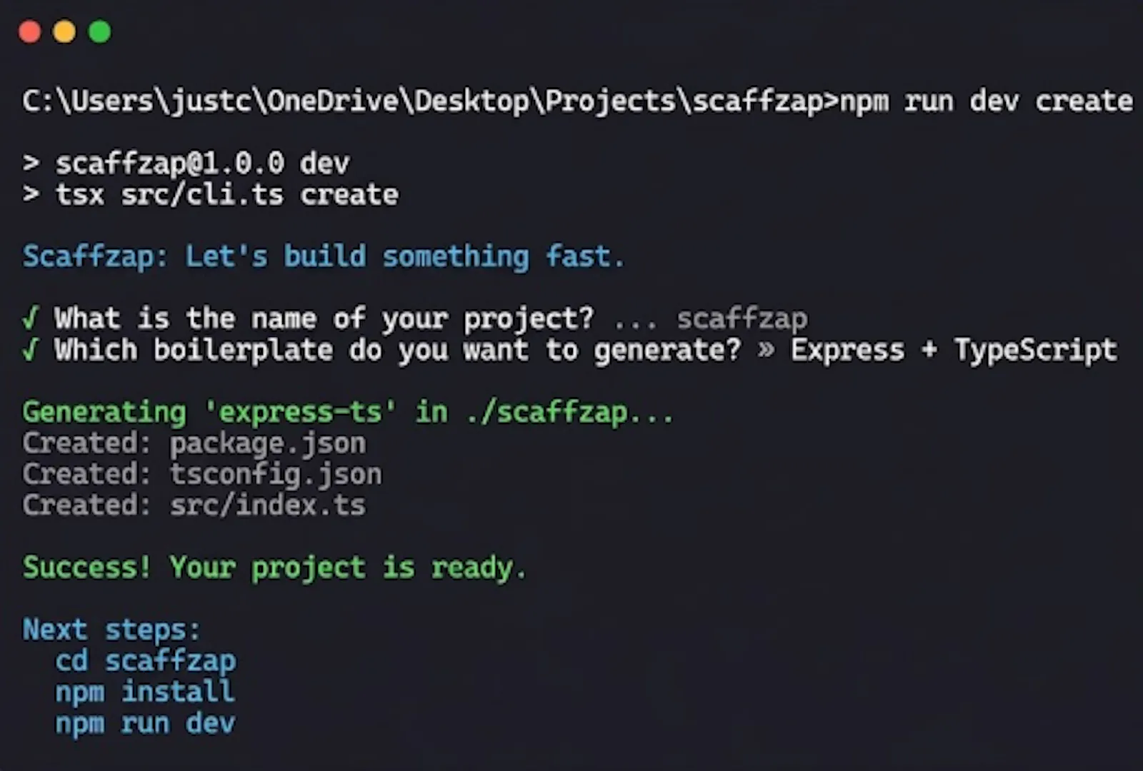 scaffzap screenshot 1