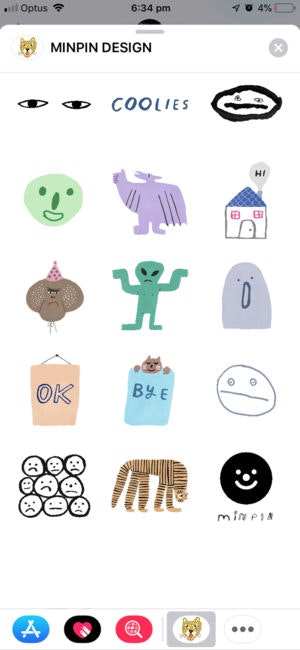 MIN PIN iMessage Stickers gallery image