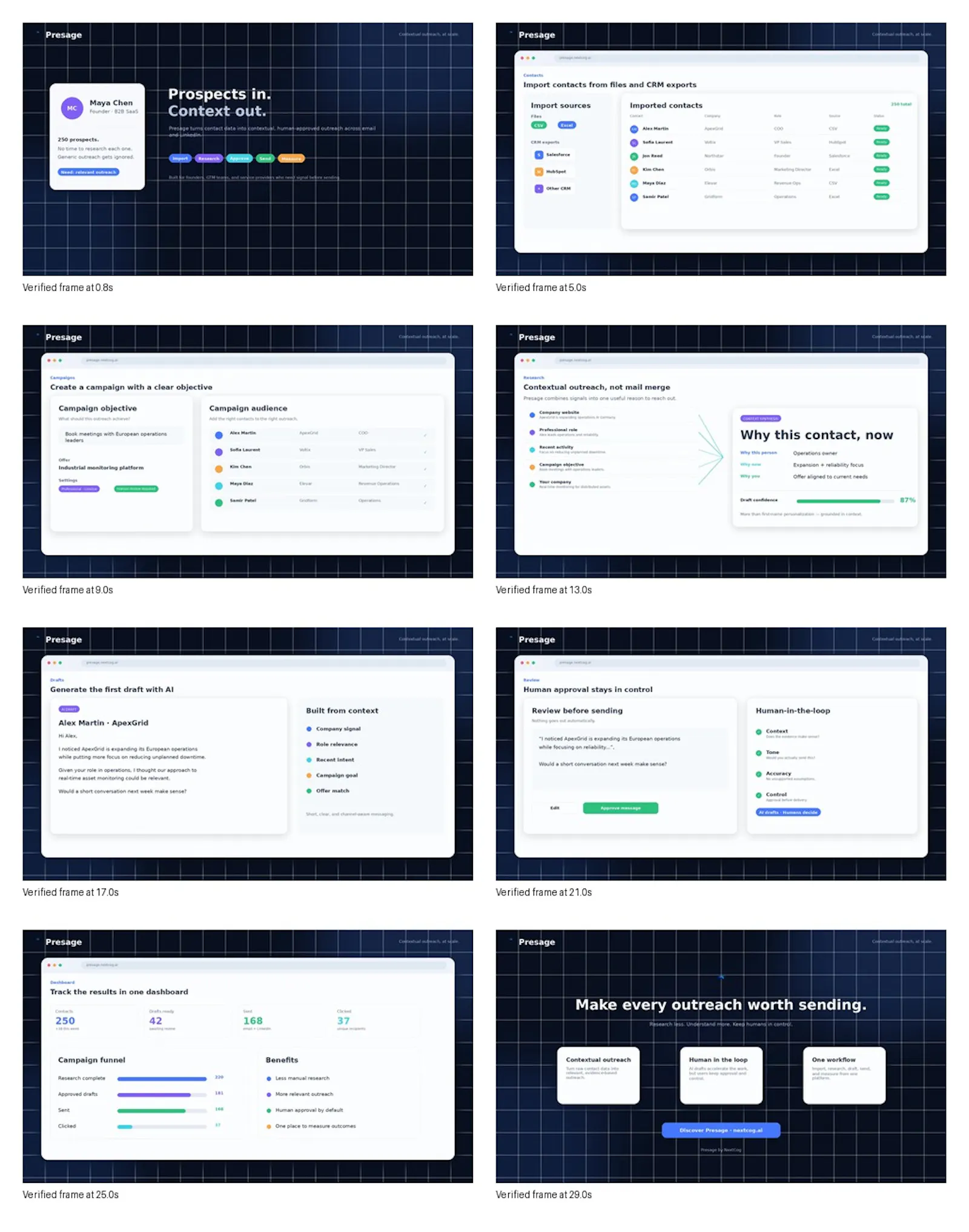 Presage CRM screenshot 3