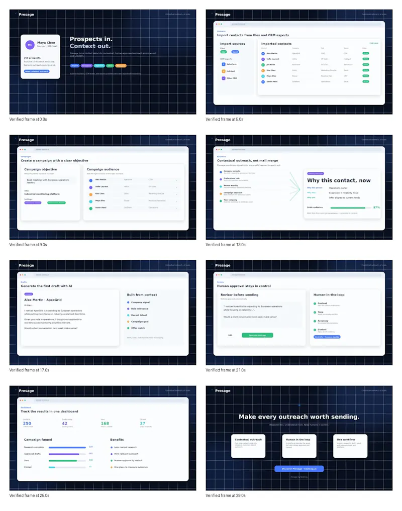 Presage CRM screenshot 3