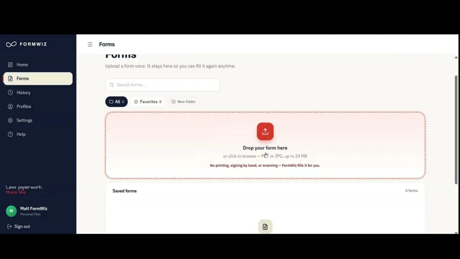 FormWiz screenshot 1 (video preview)