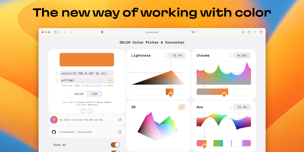 OKLCH Color Picker & Converter: The new way of working with color ...