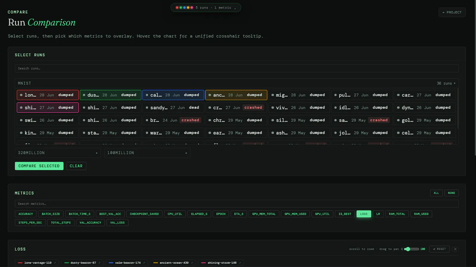 Runlog — ML Training Monitor screenshot 5