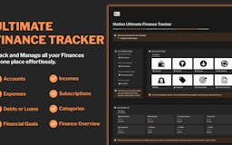Notion Ultimate Finance Tracker media 2