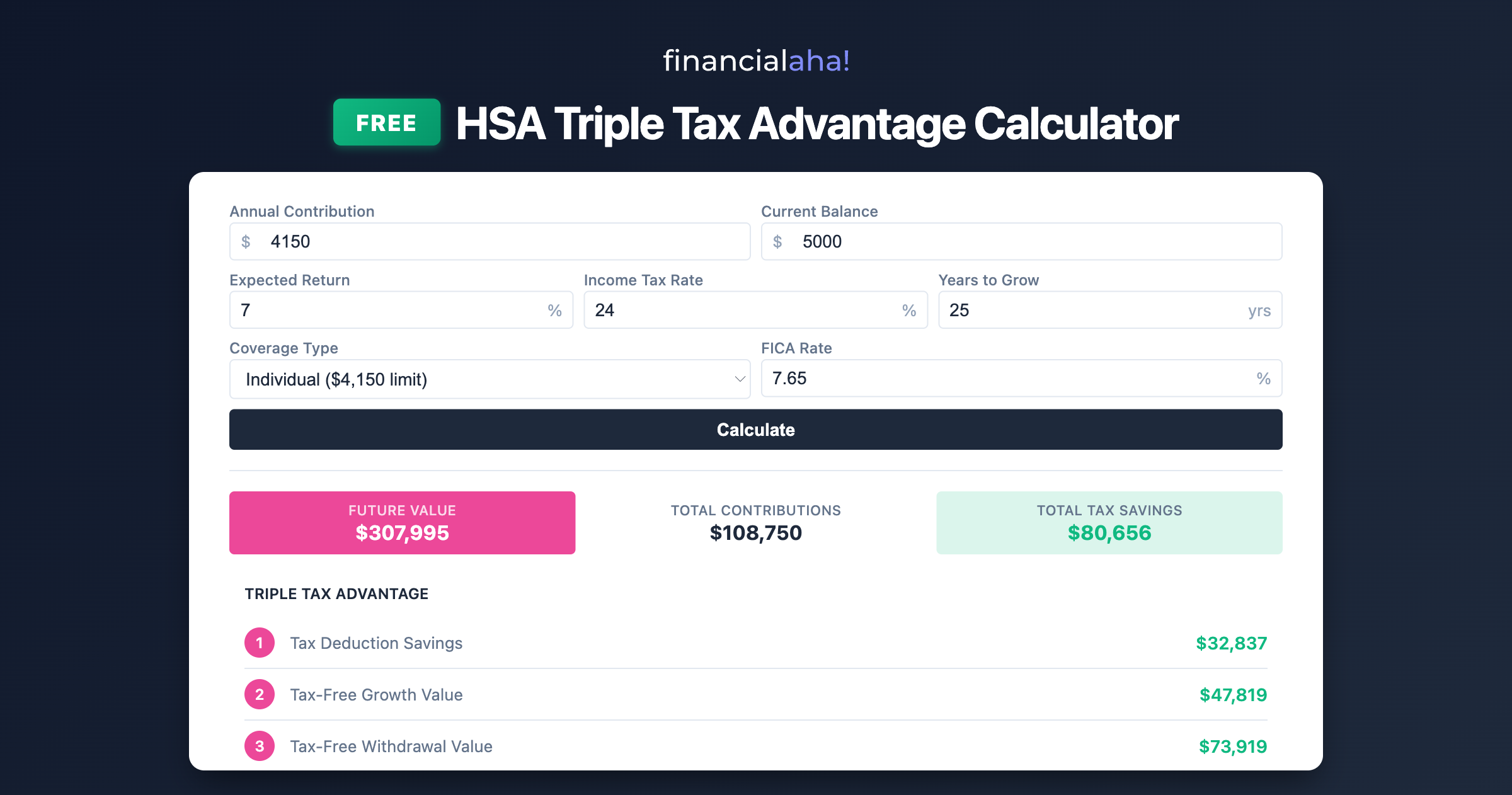 FinancialAha Free Calculators gallery image