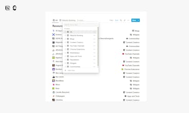 Notion Resources List gallery image