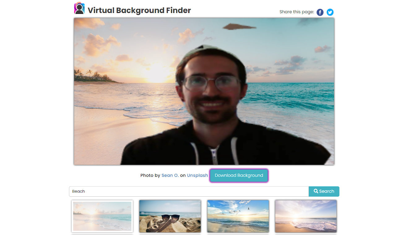 Virtual Background Finder gallery image