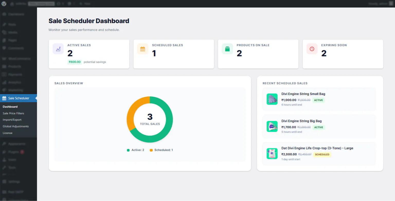 Smart Sale Scheduler for WooCommerce gallery image