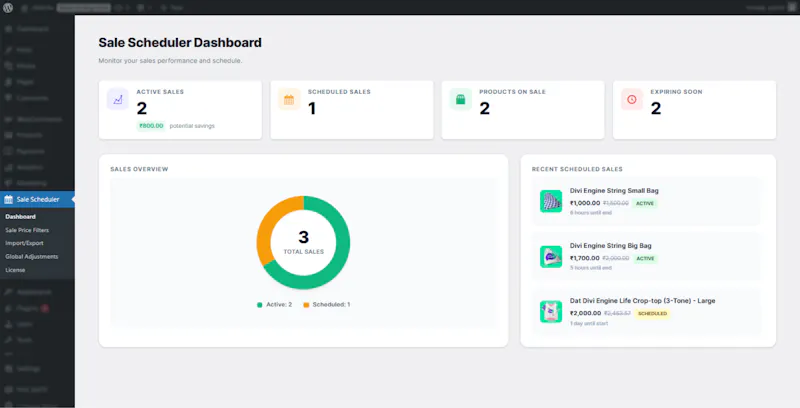 Smart Sale Scheduler for WooCommerce screenshot 2