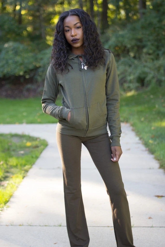 Fall For Me Olive Women's Jogging Set