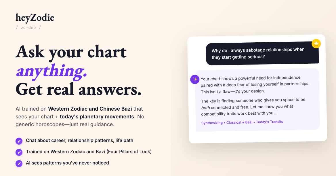 HeyZodie - Western and Chinese Astrology gallery image