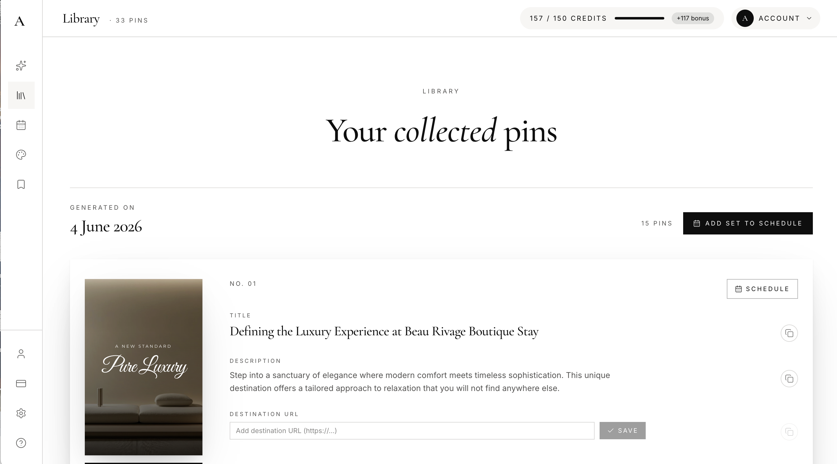 Atelier - The editorial pin studio gallery image