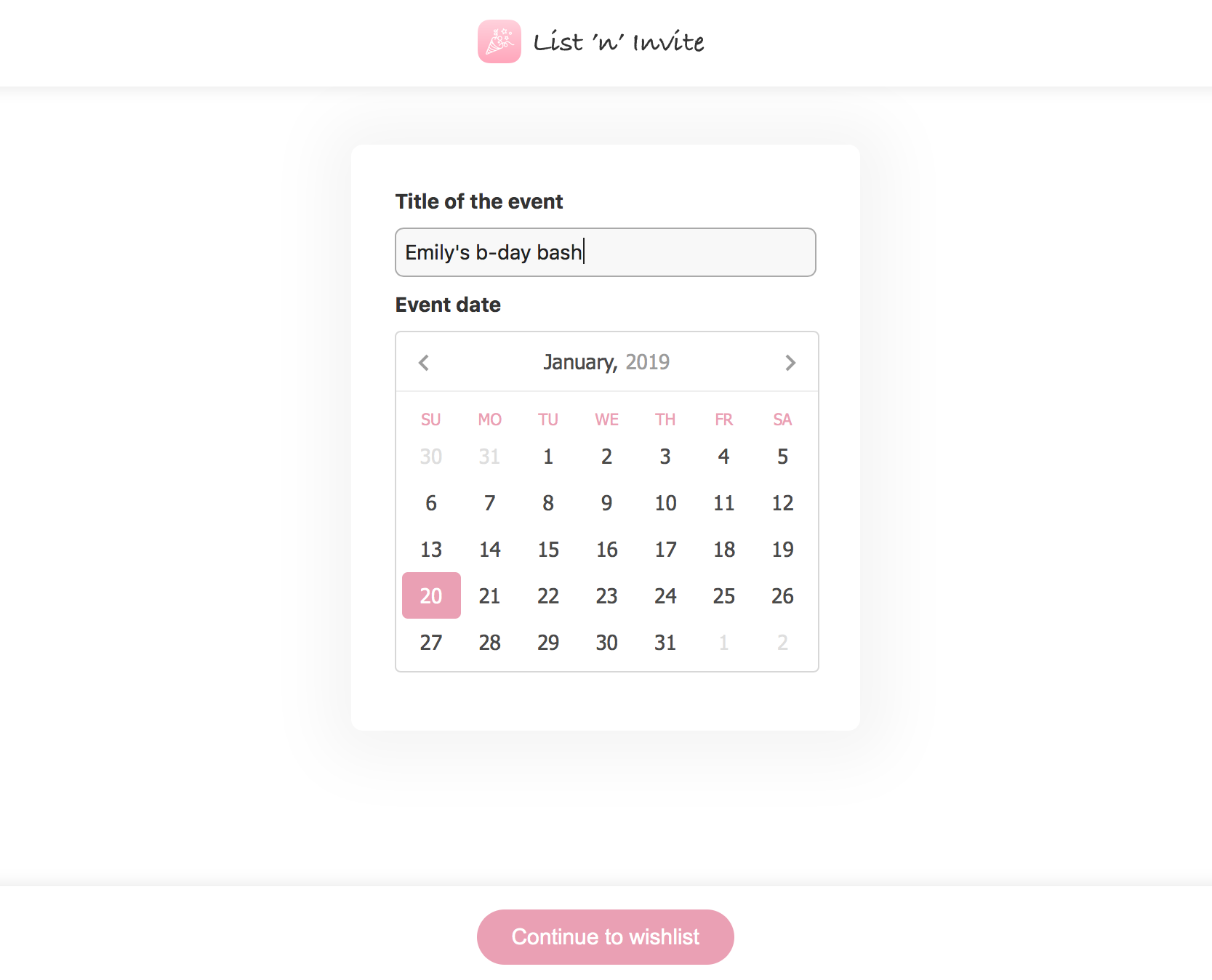 List and Invite gallery image