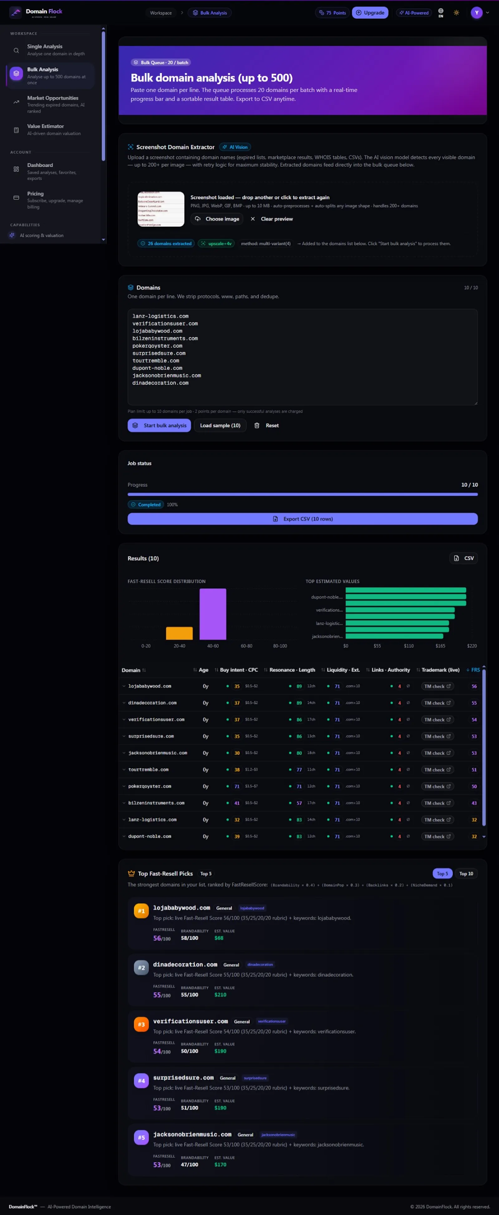 Domain Flock screenshot 3