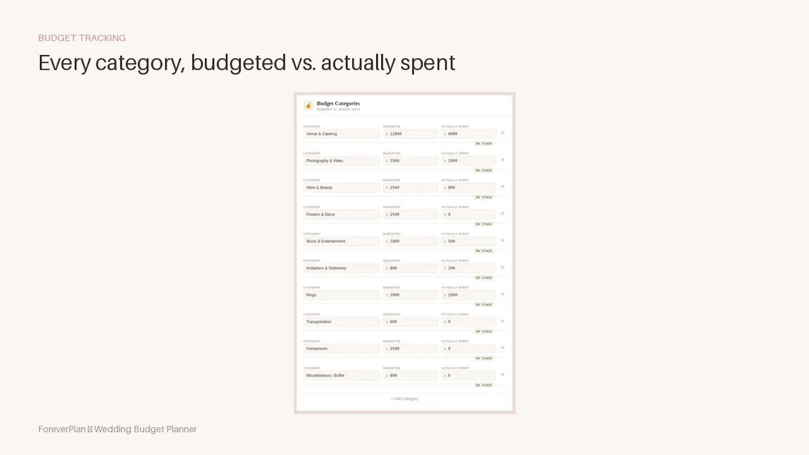 ForeverPlan — Wedding Budget Planner screenshot 6