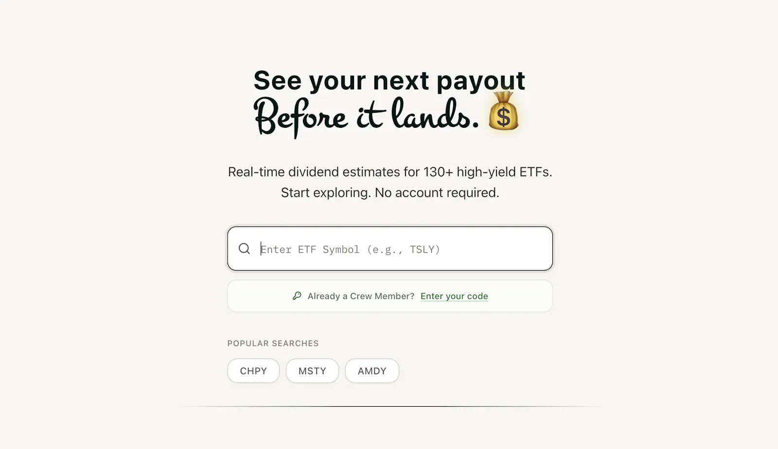 Dividendhook screenshot 2